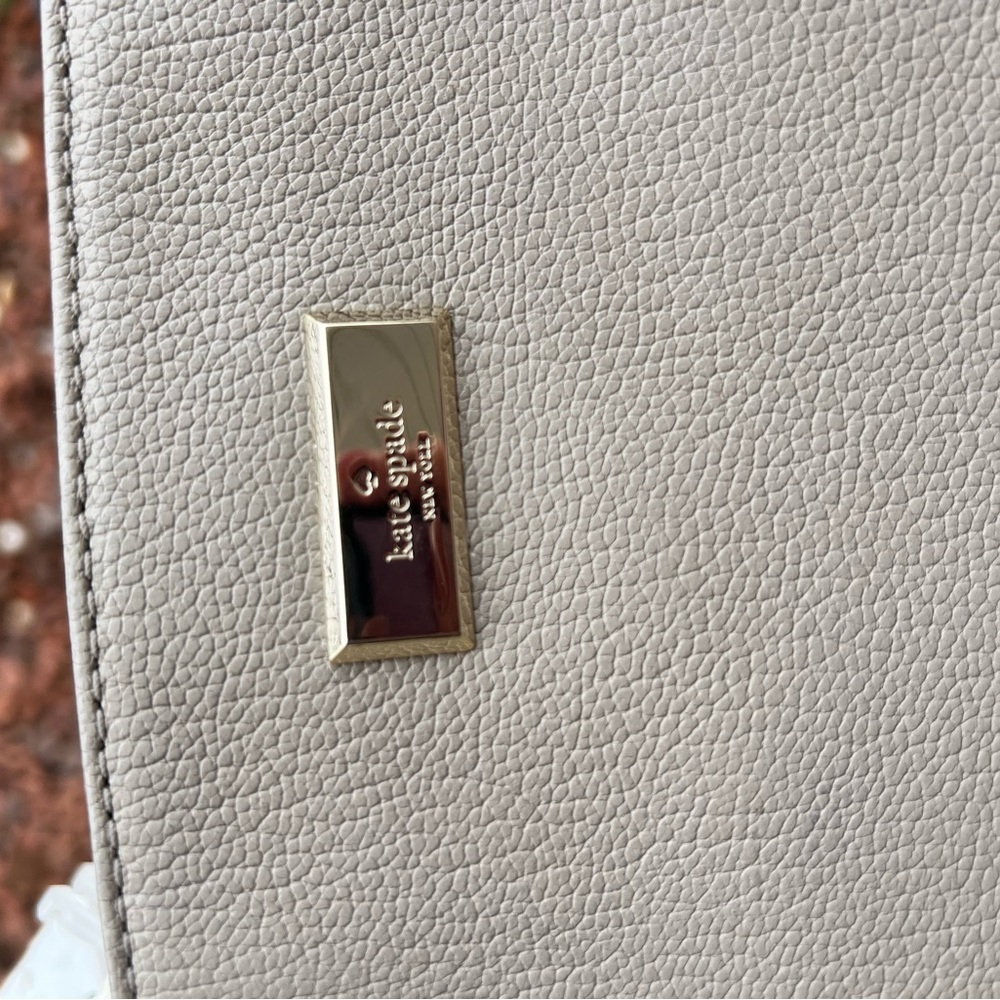 Kate Spade Jeanne Medium Tan Pebbled Leather Top Handle Satchel - Picture 9 of 9